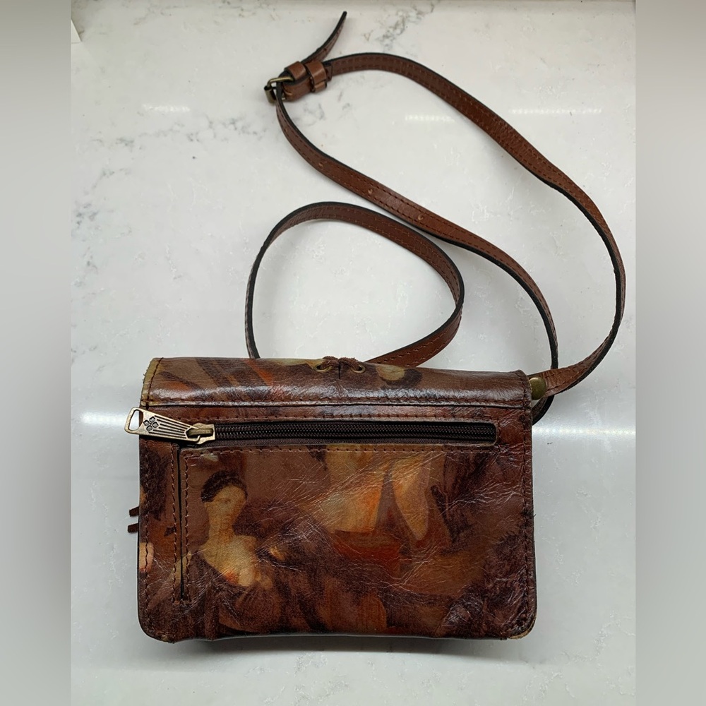 RARE Patricia Nash Hand Painted Women Mini Lace Leather Crossbody Bag - Picture 13 of 13